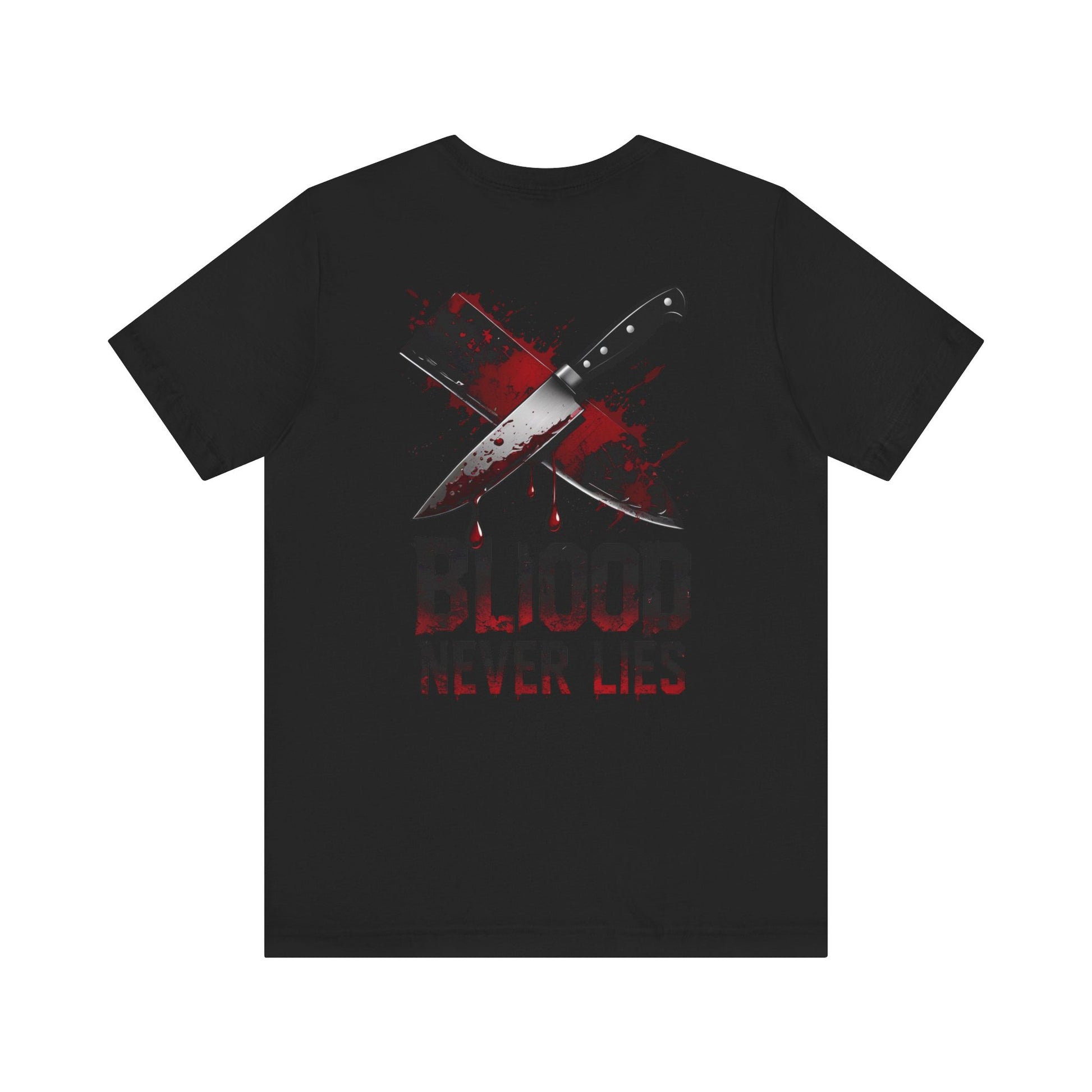 Chilling Horror Graphic Tee | Born in Blood | Unisex T-Shirt for Halloween, Horror Fans, Gifts, Casual Wear, Statement Apparel