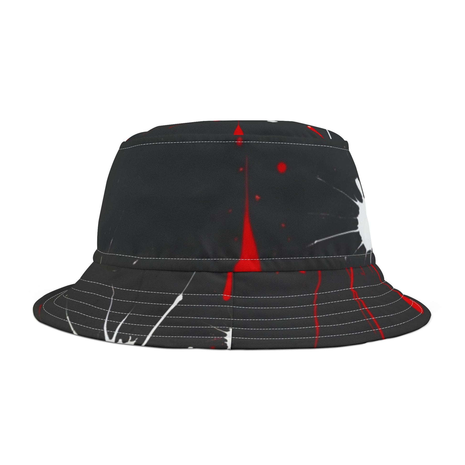 Bucket Hat - Bold Blood Splatters Crime Theme