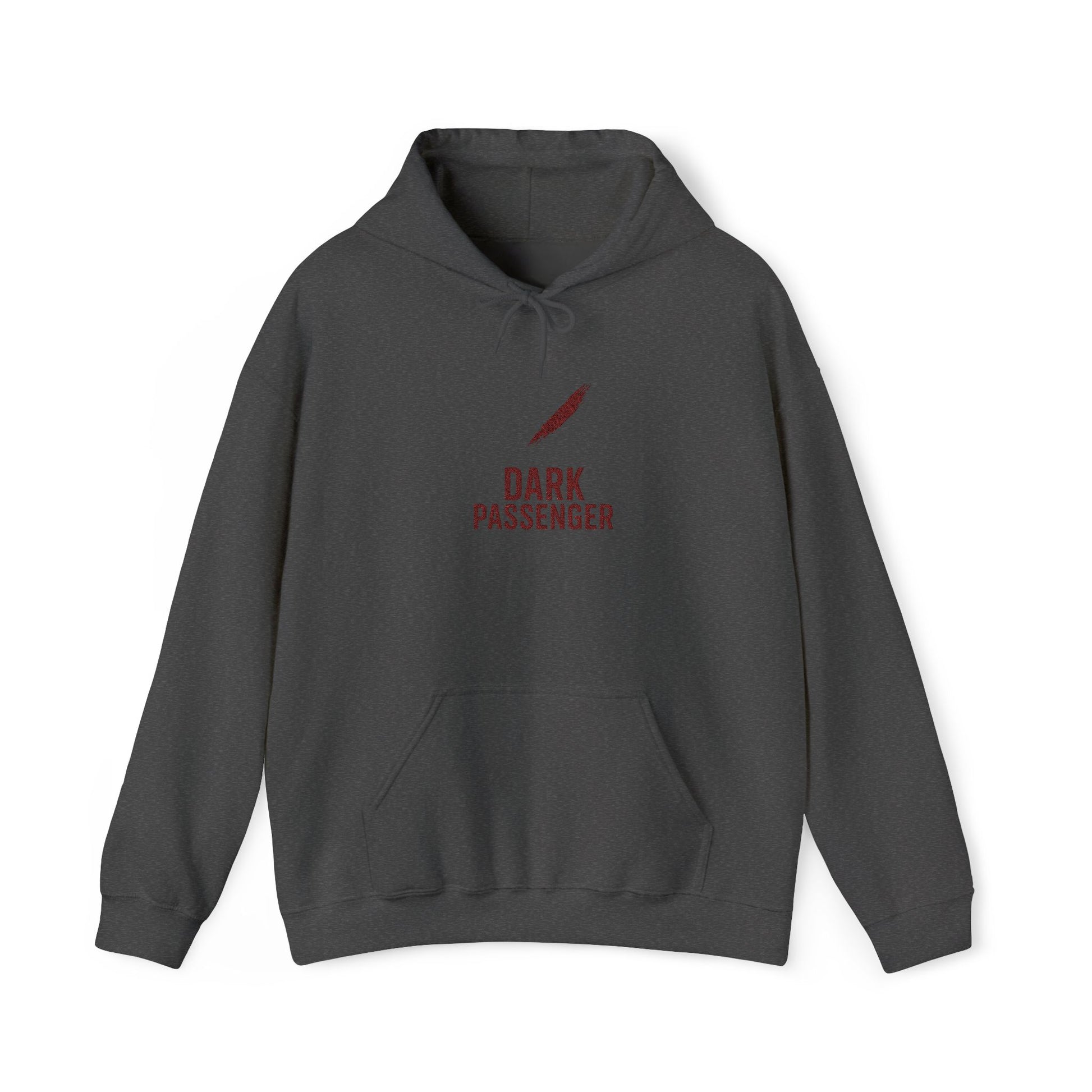 Dark Passenger Minimal Embroidered Hoodie - Subtle Yet Sinister