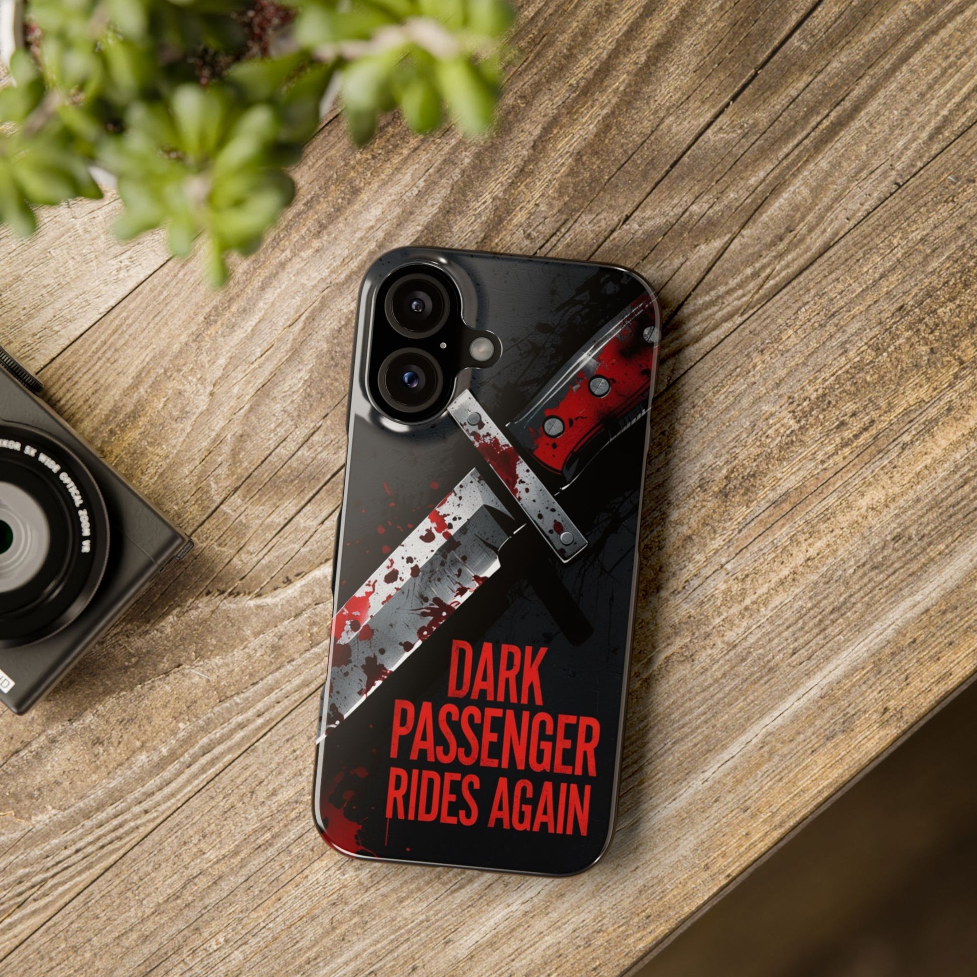 Dark Passenger Rides Again | Killer Instinct Blood Splatter Phone Case