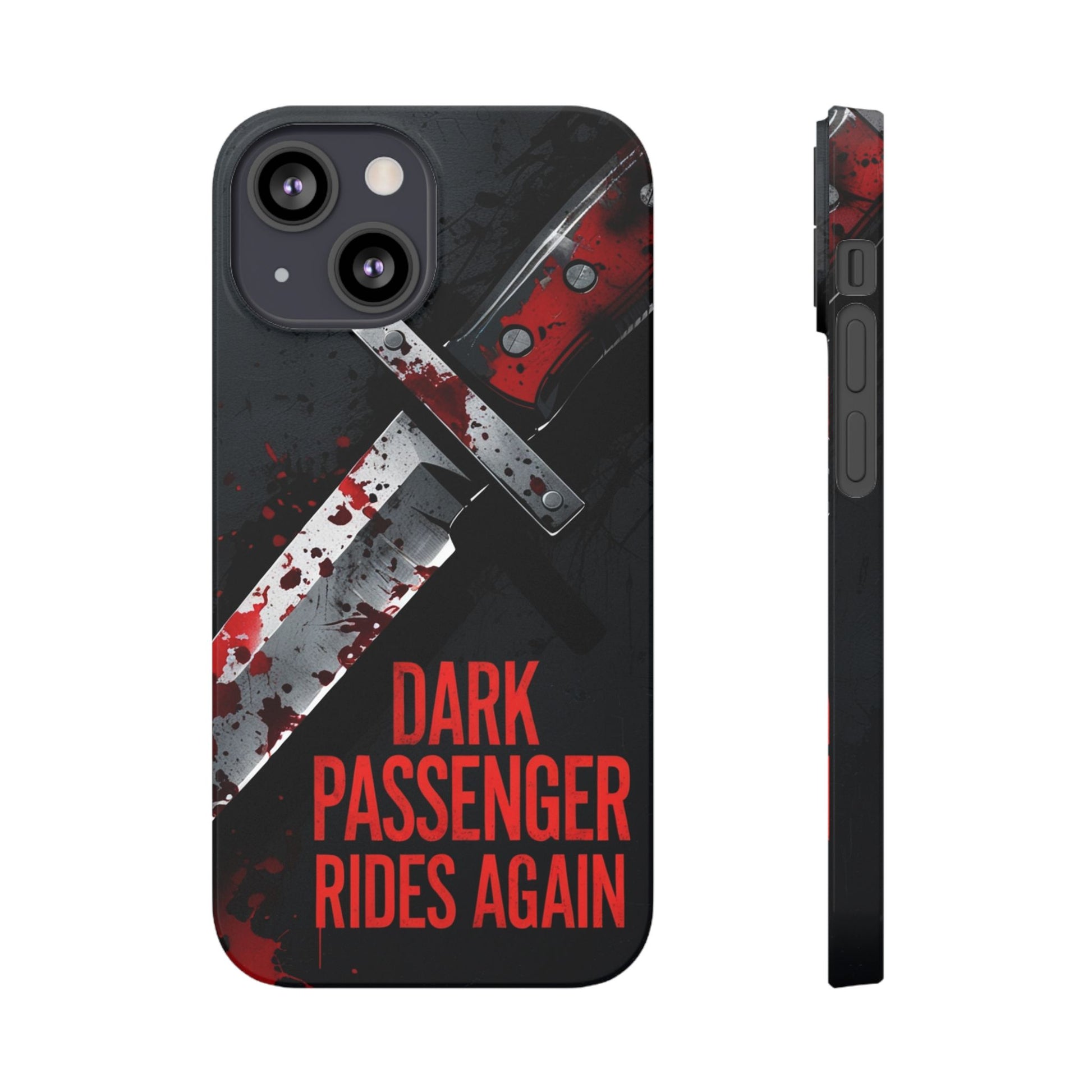 Dark Passenger Rides Again | Killer Instinct Blood Splatter Phone Case
