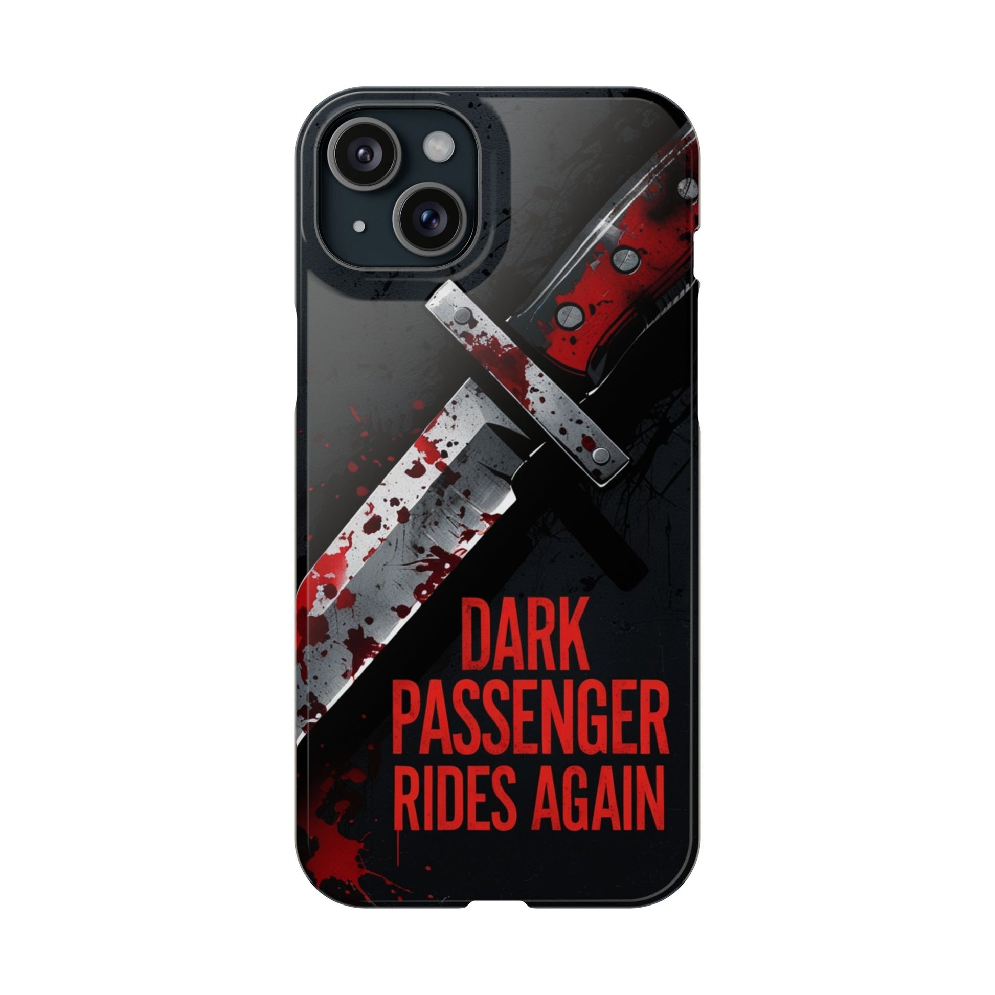 Dark Passenger Rides Again | Killer Instinct Blood Splatter Phone Case