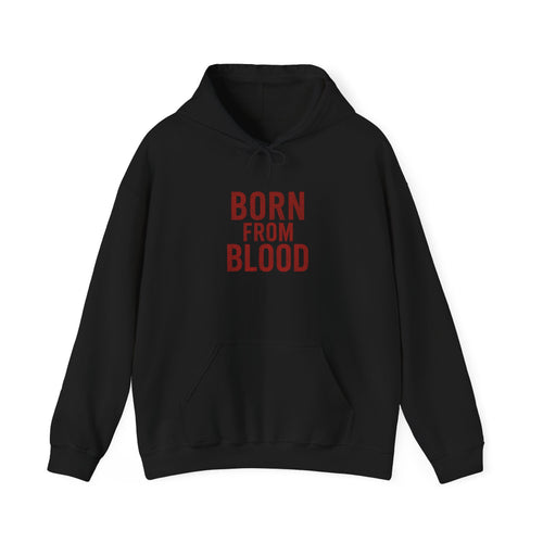 Born from Blood Hoodie – Abstract Blade Edition (Front & Back Print)