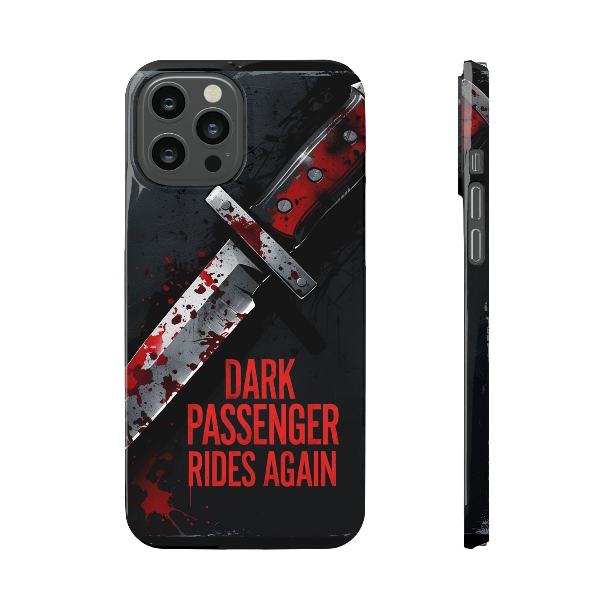 Dark Passenger Rides Again | Killer Instinct Blood Splatter Phone Case