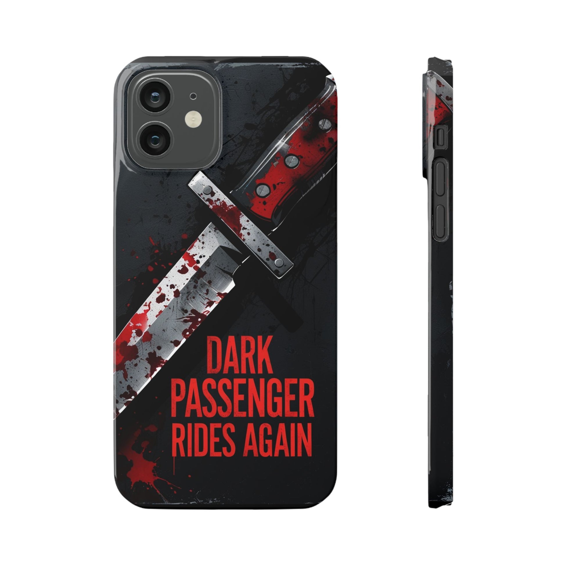 Dark Passenger Rides Again | Killer Instinct Blood Splatter Phone Case