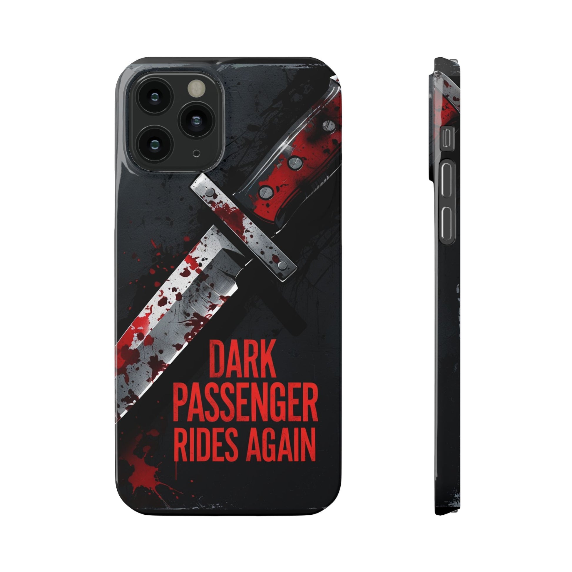 Dark Passenger Rides Again | Killer Instinct Blood Splatter Phone Case