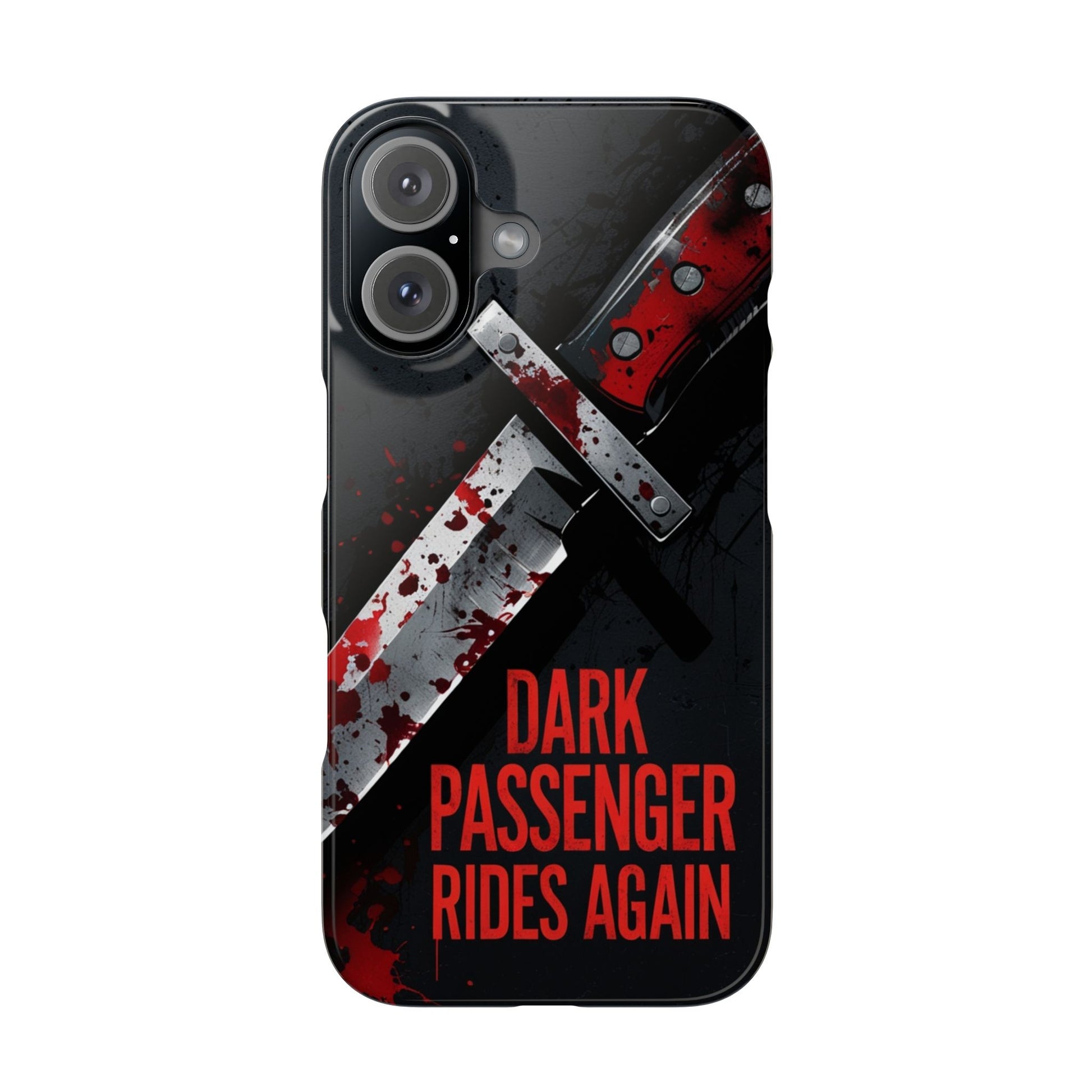 Dark Passenger Rides Again | Killer Instinct Blood Splatter Phone Case