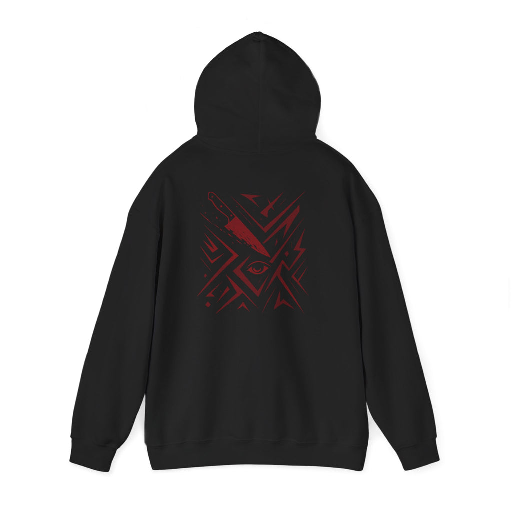 Born from Blood Hoodie – Abstract Blade Edition (Front & Back Print)