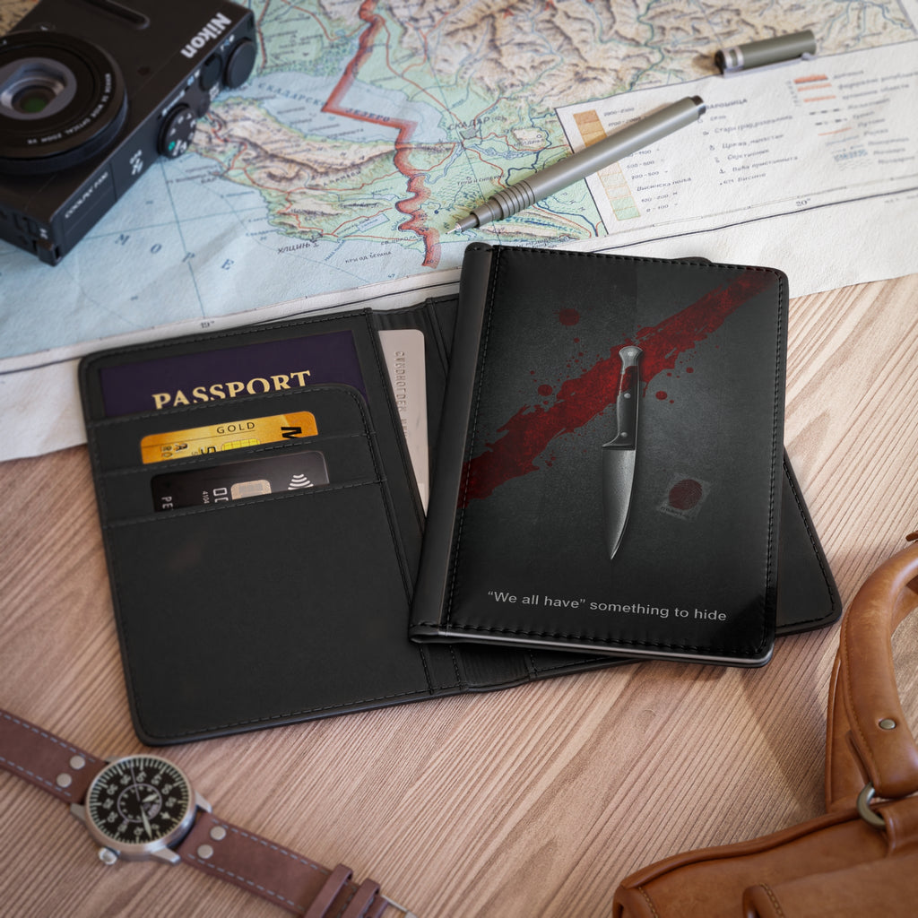 "Crimson Code – Crime Thriller Dexter-Inspired Passport Cover