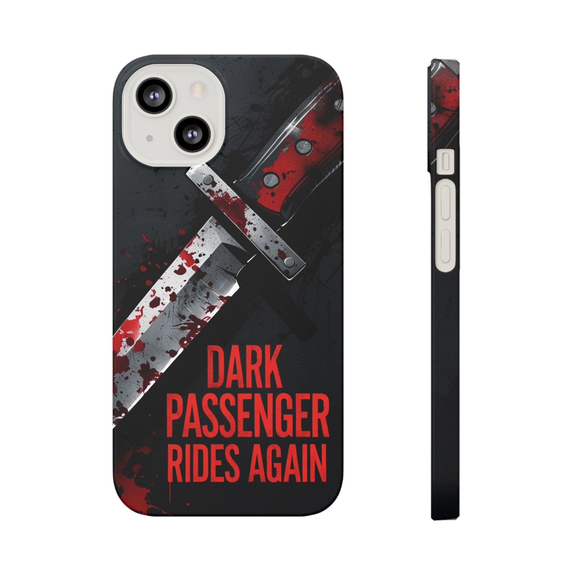 Dark Passenger Rides Again | Killer Instinct Blood Splatter Phone Case