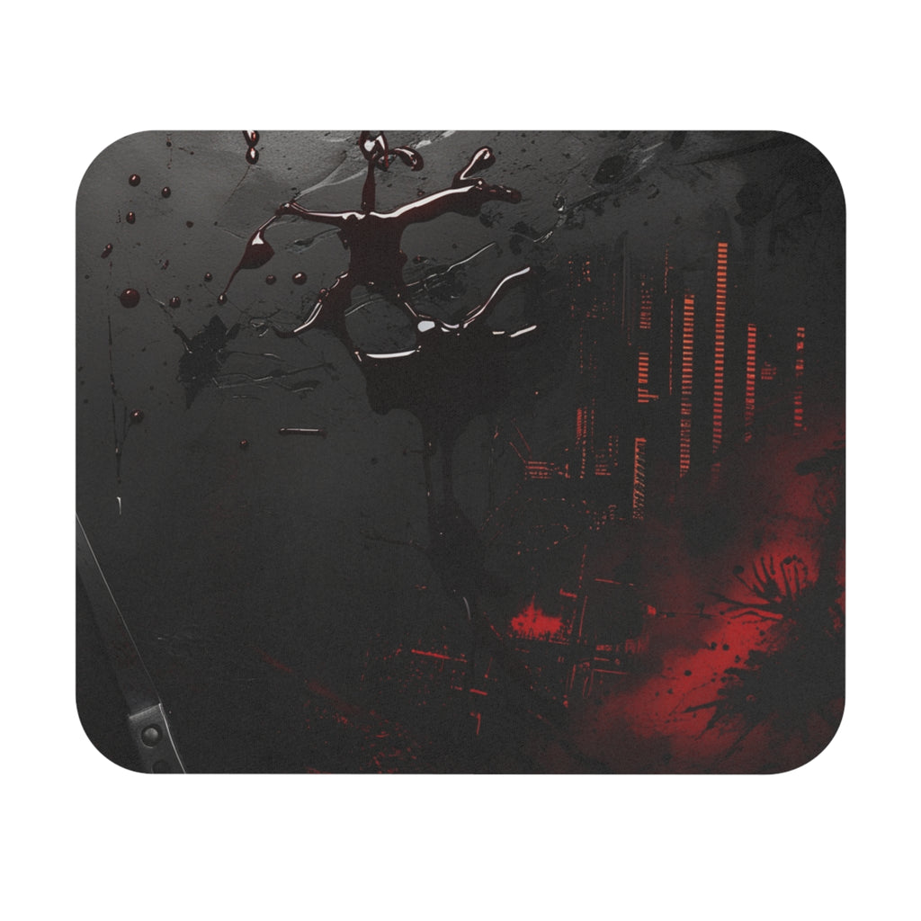 Dexter Inspired Psycho Crime Scene Mouse Pad – Blood Splatter & Forensic Vibes