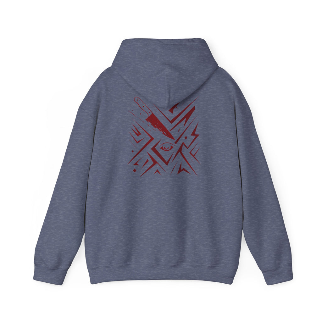 Born from Blood Hoodie – Abstract Blade Edition (Front & Back Print)