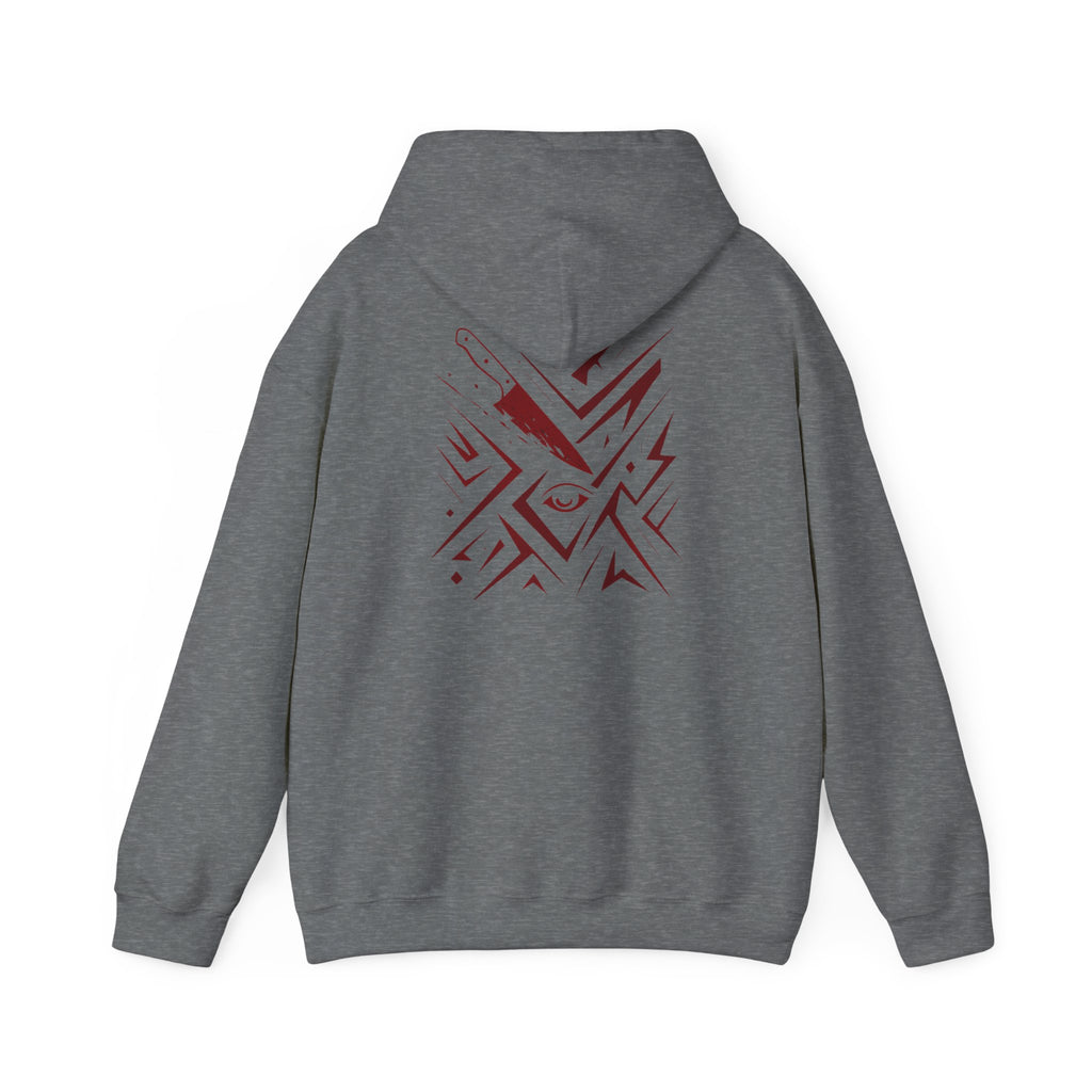 Born from Blood Hoodie – Abstract Blade Edition (Front & Back Print)
