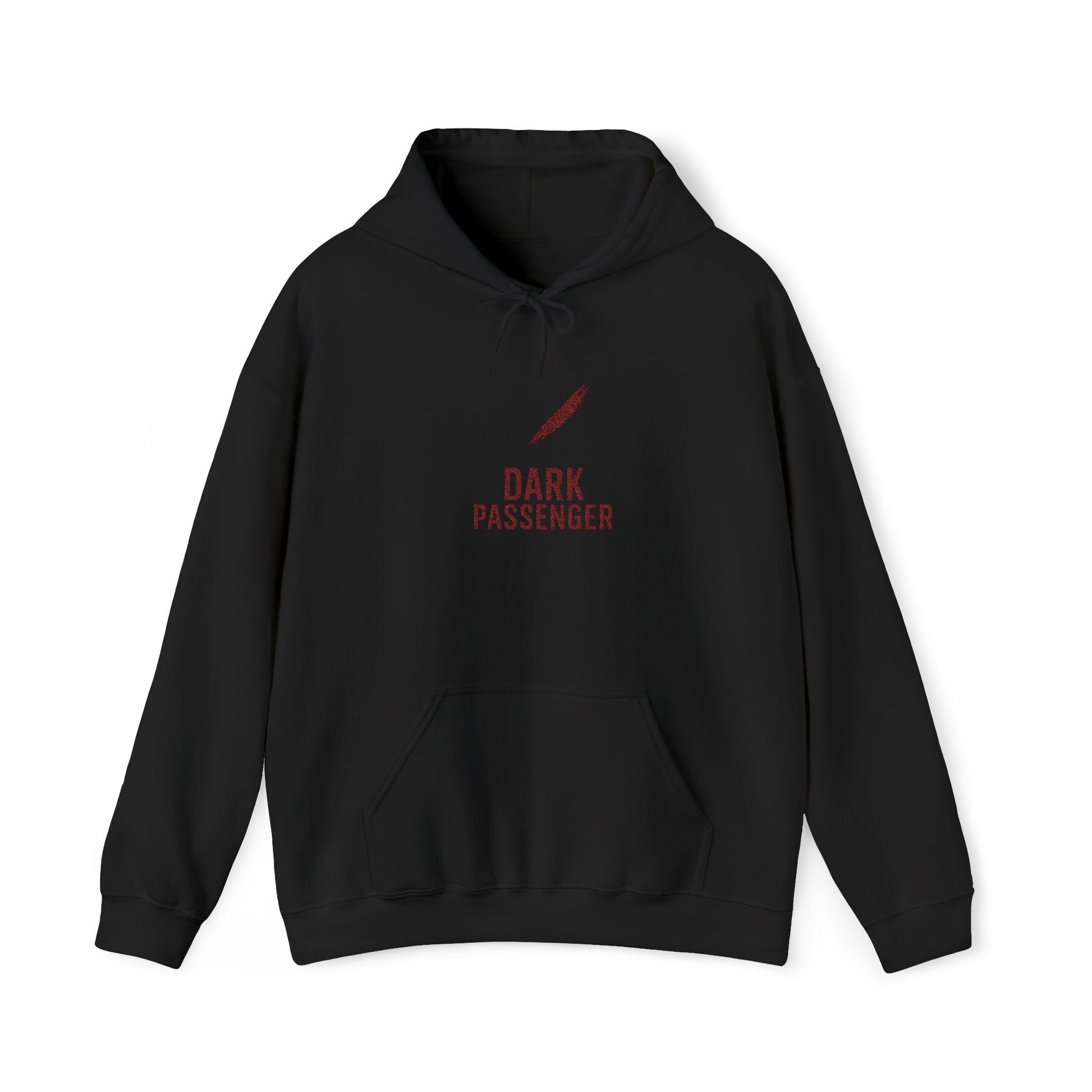 Dark Passenger Minimal Embroidered Hoodie - Subtle Yet Sinister