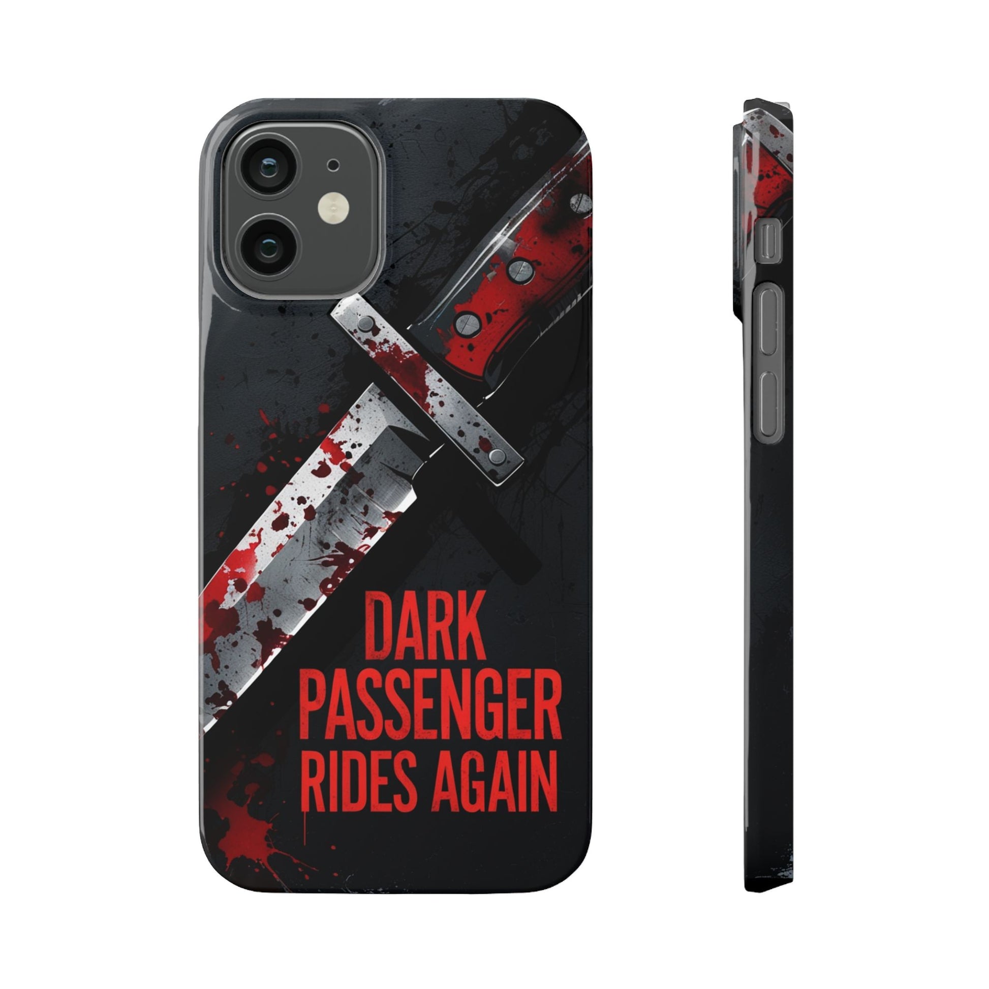 Dark Passenger Rides Again | Killer Instinct Blood Splatter Phone Case