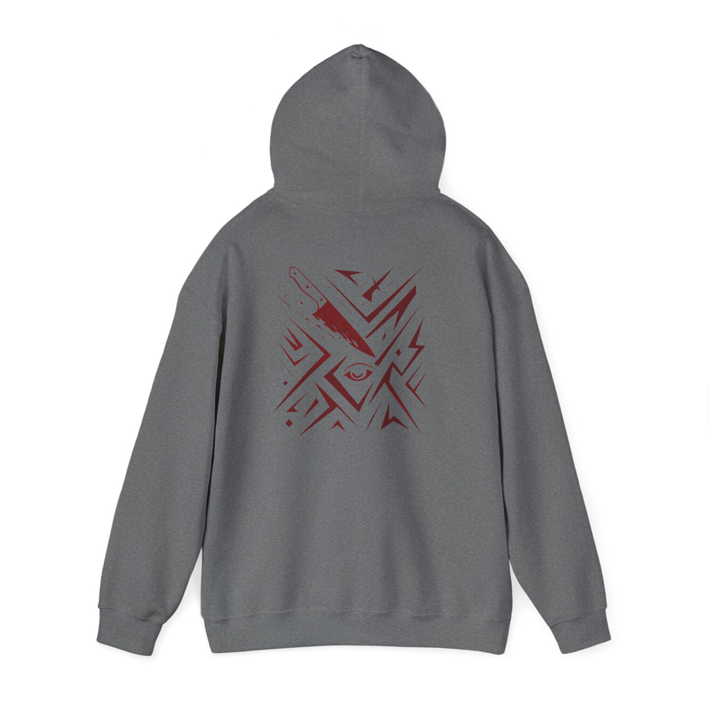 Born from Blood Hoodie – Abstract Blade Edition (Front & Back Print)