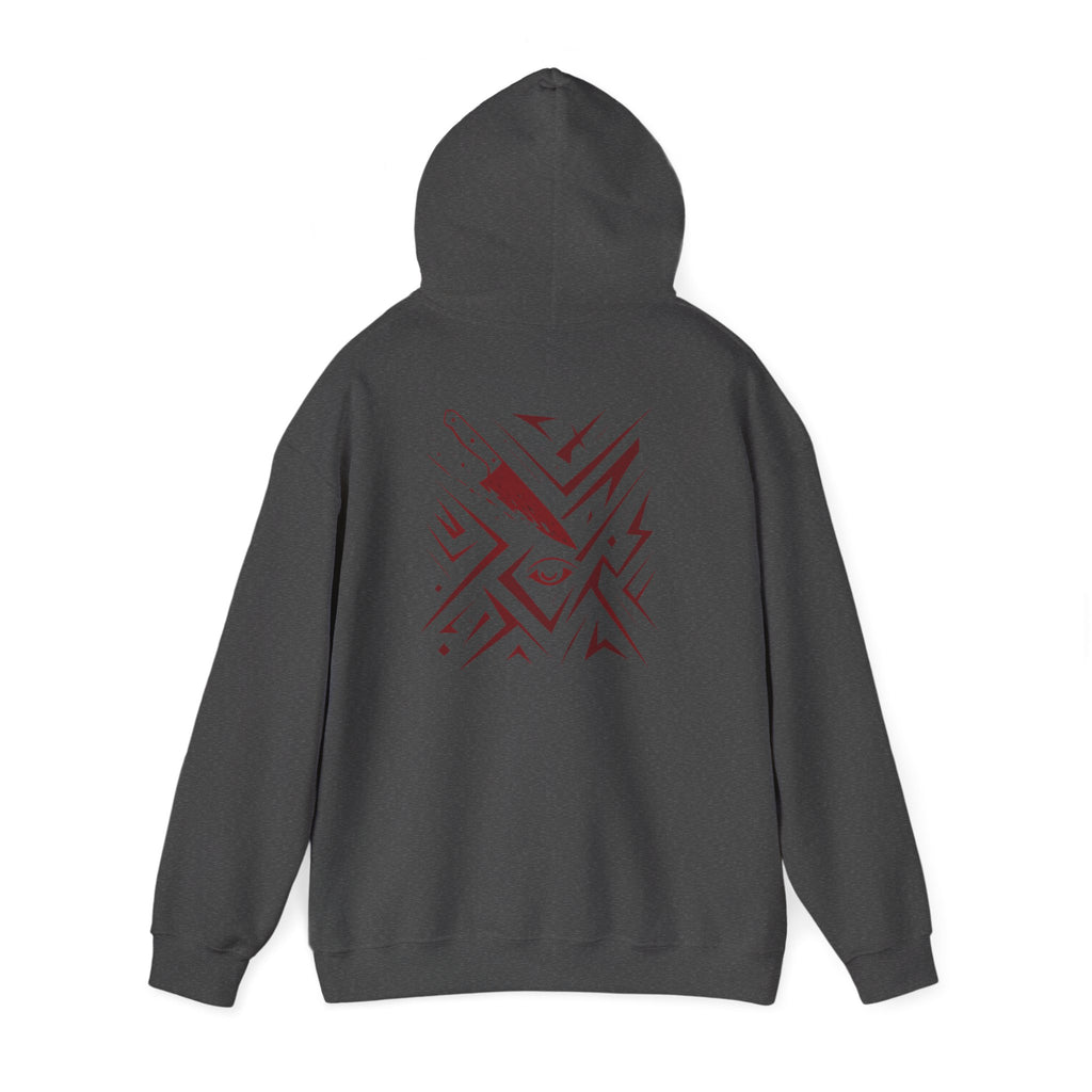 Born from Blood Hoodie – Abstract Blade Edition (Front & Back Print)