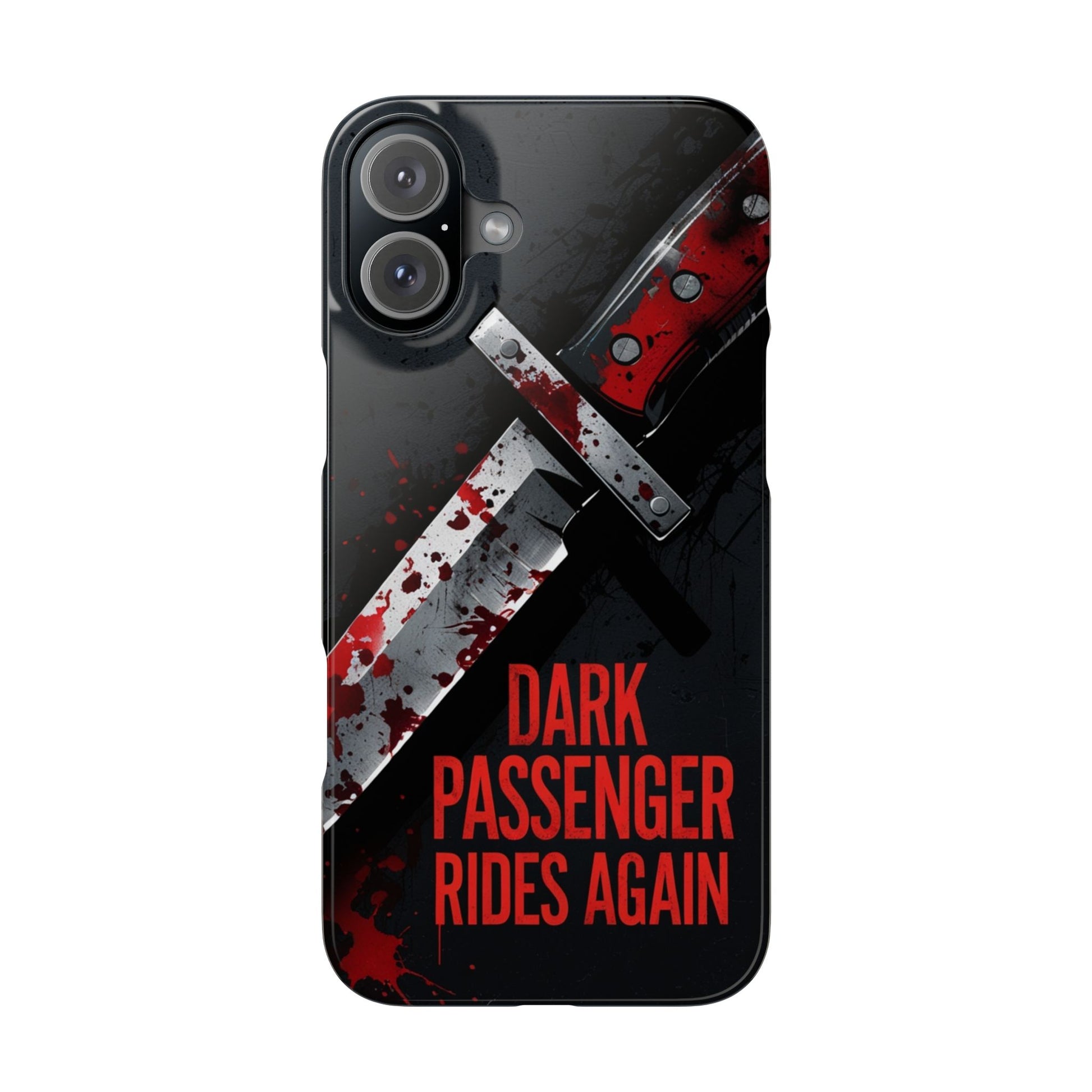 Dark Passenger Rides Again | Killer Instinct Blood Splatter Phone Case