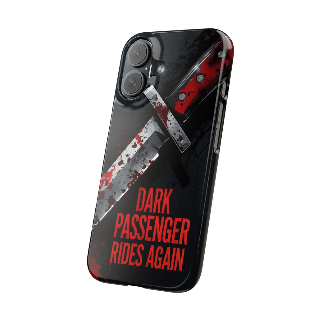Dark Passenger Rides Again | Killer Instinct Blood Splatter Phone Case