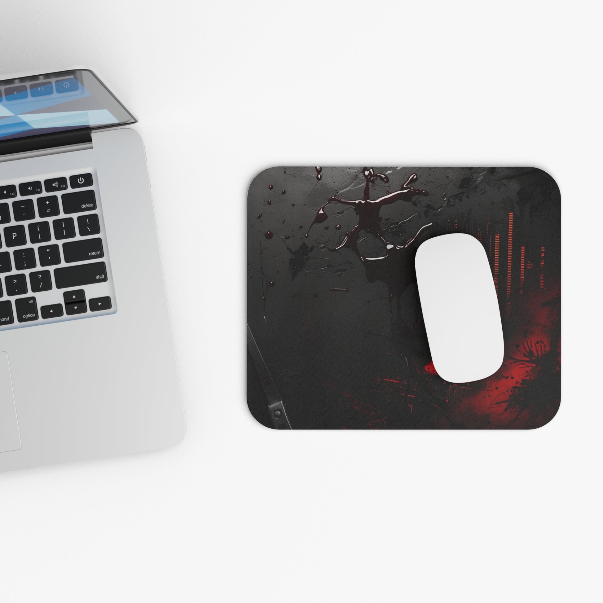 Dexter Inspired Psycho Crime Scene Mouse Pad – Blood Splatter & Forensic Vibes