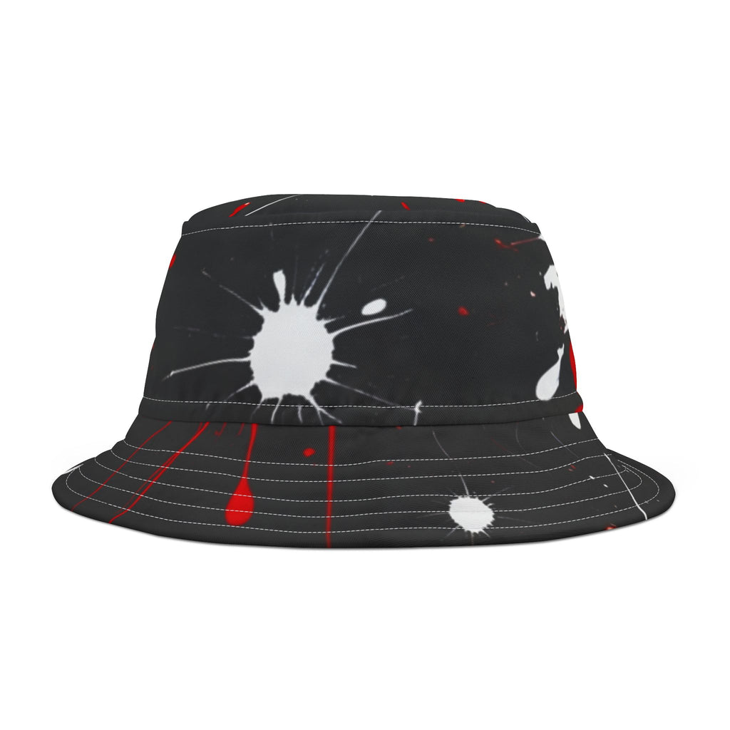 Bucket Hat - Bold Blood Splatters Crime Theme
