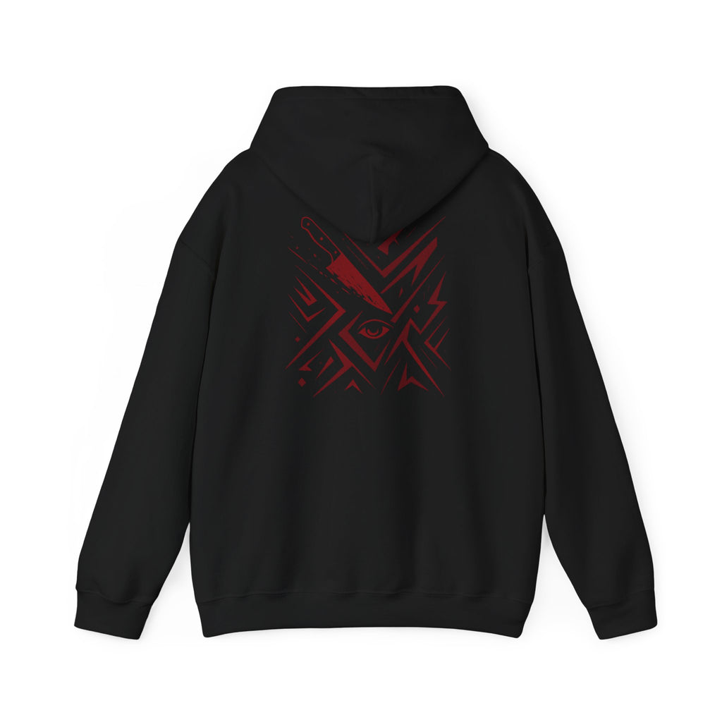Born from Blood Hoodie – Abstract Blade Edition (Front & Back Print)
