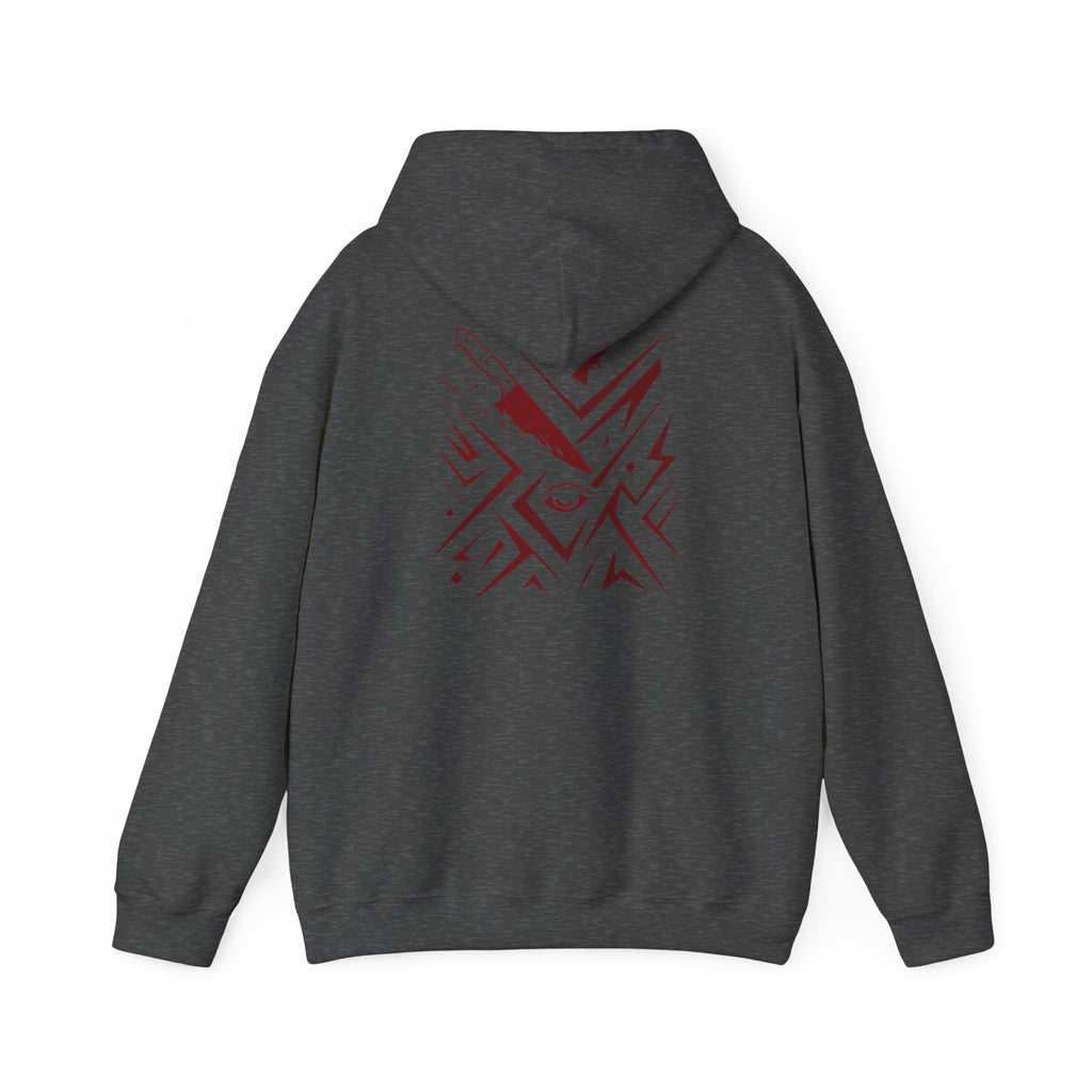 Born from Blood Hoodie – Abstract Blade Edition (Front & Back Print)