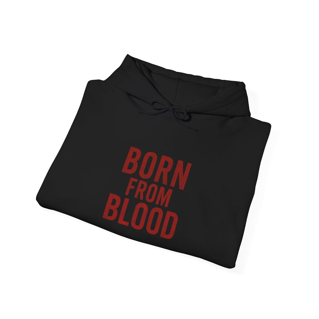 Born from Blood Hoodie – Abstract Blade Edition (Front & Back Print)