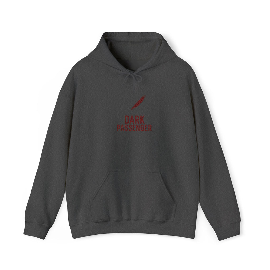Dark Passenger Minimal Embroidered Hoodie - Subtle Yet Sinister