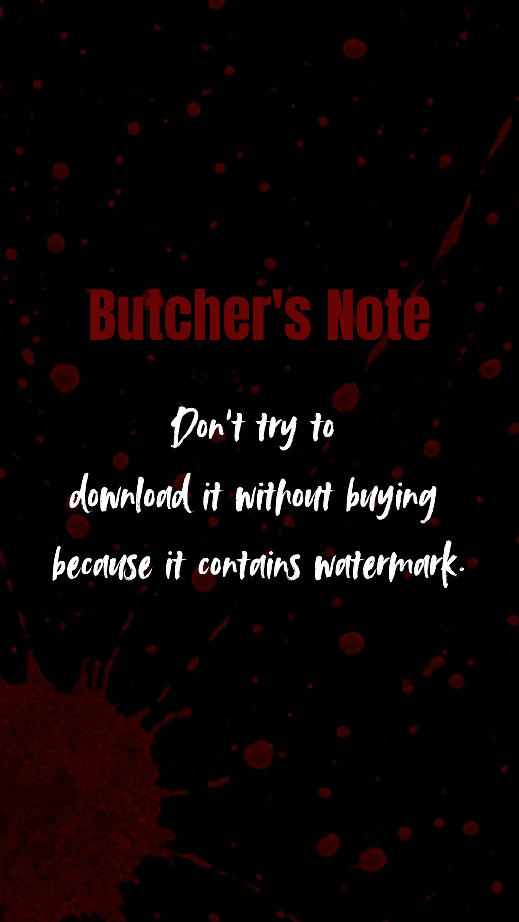 Dark Blood Slide | Dexter Inspired Mobile Wallpaper