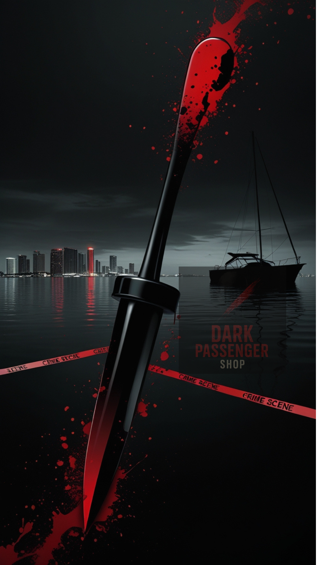 Dark Blood Slide | Dexter Inspired Mobile Wallpaper